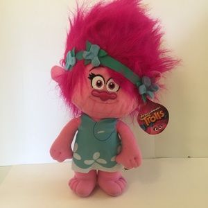 Dreamworks  Poppy Pink 20" Troll Plush Trolls Movie Poppy Stuffed Toy Doll
